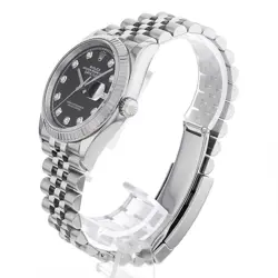 ROLEX DATEJUST 36 10P DIAMOND 126234G BLACK 5 ROW JUBILEE 79001