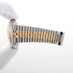 ROLEX DATEJUST 10P DIAMOND 16233G BLACK X 79226