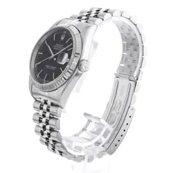 ROLEX DATEJUST 16234 BLACK BAR 5 ROW JUBILEE P 79656