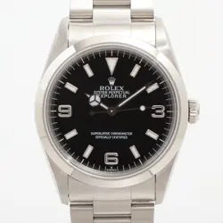 ROLEX EXPLORER I 14270 SS SS AT BLACK DIAL