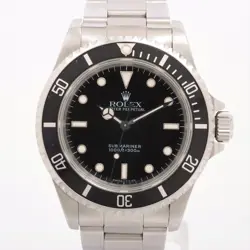 ROLEX SUBMARINER 14060 SS SS AT BLACK DIAL 2 EXTRA LINKS