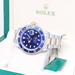 Rolex 40mm 18K Half Yellow Gold Blue Dial Submariner Date REF: 16613 (P Series)