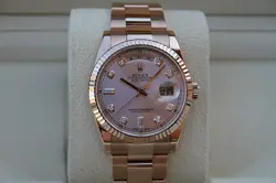 ROLEX 118235 DAY DATE PRESIDENT WATCH 18K ROSE GOLD 36MM
