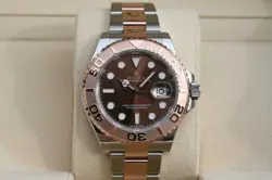 ROLEX 126621 YACHTMASTER WATCH 18K/SS CHOCOLATE DIAL NIB