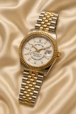 NEW 2025 ROLEX SKY-DWELLER 42MM 336933 TWO-TONE JUBILEE WHITE DIAL