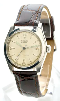 ROLEX OYSTER ‘1951’ RARE STAINLESS STEEL GENTS REF 6082 VINTAGE WATCH, SERVICED