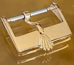 Rolex 18k Rose Gold 16mm Logo Buckle ROLEXSA .750 SWISS 1975