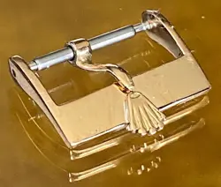 Rolex 18k Rose Gold 16mm Logo Buckle ROLEXSA .750 SWISS 1975