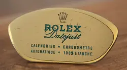 VINTAGE ROLEX DATEJUST PLATE – 8X4CM – RARE