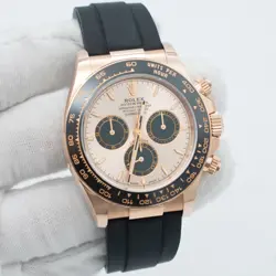 ROLEX DAYTONA SUNDUST DIAL 18K OYSTERFLEX 126515LN ROSE GOLD 2025 B&P
