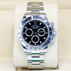 ROLEX DAYTONA 116520 BLACK DIAL STAINLESS STEEL OYSTER BRACELET 2009