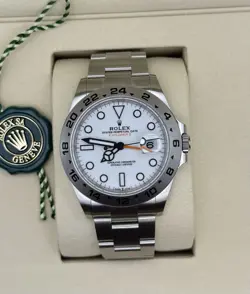 ROLEX EXPLORER II, WHITE DIAL, 42MM, REF# 226570 UNWORN, COMPLETE 2025