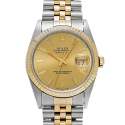 ROLEX DATEJUST 16233 CHAMPAGNE WATCH 671615