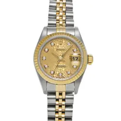 ROLEX DATEJUST 69173G CHAMPAGNE COMPUTER/DIAMOND WATCH 665315