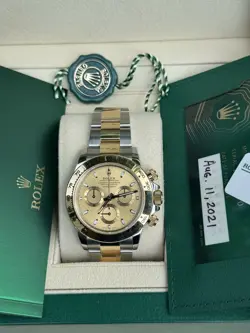 ROLEX 116503 DAYTONA CHAMPAGNE 40MM W/ BOX & CARD 2021 MINT