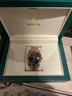 ROLEX DAY-DATE 40 REFERENCE 228235 ROSE GOLD SLATE OMBRE DIAL (2024)