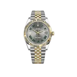 ROLEX DATEJUST 41 126333 'WIMBLEDON' YELLOW GOLD STAINLESS STEEL SLATE JUBILEE