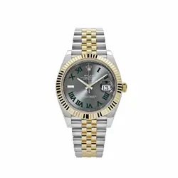 ROLEX DATEJUST 41 126333 WIMBLEDON YELLOW GOLD STAINLESS STEEL SLATE DIAL