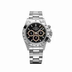 ROLEX DAYTONA 16520 STAINLESS STEEL BLACK PATRIZZI DIAL ZENITH