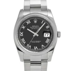 ROLEX DATEJUST 116200 BLACK WATCH 671377