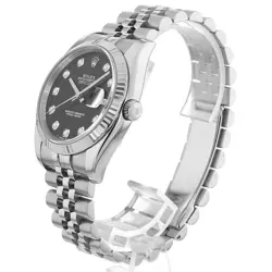 ROLEX DATEJUST 10P DIAMOND 116234G BLACK 763832