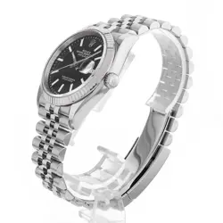 ROLEX DATEJUST 36 126234 BLACK BAR 5 ROW JUBILEE 243549