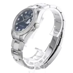 ROLEX DATEJUST 36 10P DIAMOND 126234G BLUE 3 ROW OYSTER  763544