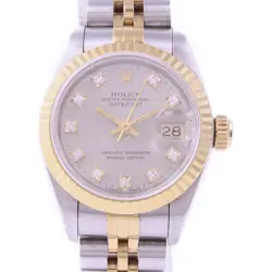 ROLEX DATEJUST AUTOMATIC WATCH 69173G STAINLESS STEEL GREY