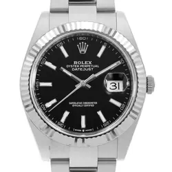 ROLEX DATEJUST 41 126334 BLACK 3 ROW OYSTER BRACELET RANDOM NUMBER SECOND HA...