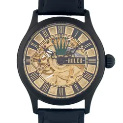 ROLEX MARRIAGE WATCH 42MM MEN WITH POCKET ARRANGEMENT ANTIQUE 1951 BLACK USED JP