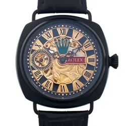 ROLEX MARRIAGE WATCH 45MM MEN WITH POCKET ARRANGEMENT ANTIQUE 1942 BLACK USED JP