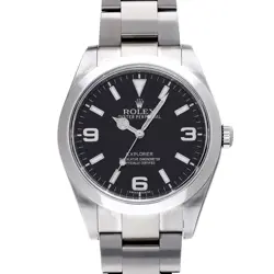 ROLEX EXPLORER 214270 BLACK WATCH 674366