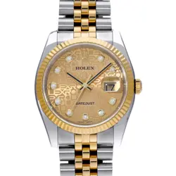 ROLEX DATEJUST 116233G CHAMPAGNE COMPUTER/DIAMOND WATCH 673251