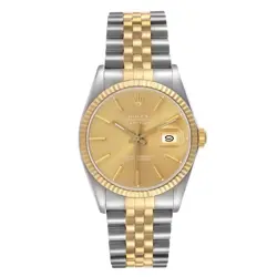 ROLEX DATEJUST STEEL YELLOW GOLD VINTAGE AUTOMATIC MENS WATCH 16013