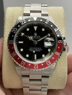 ROLEX GMT-MASTER II 16710 SILVER OYSTER PERPETUAL COKE - VERY COOL -