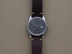 ROLEX DATEJUST 1603 WIDE BOY SIGMA GREY LAVENDER DIAL 1975
