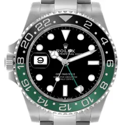 ROLEX GMT MASTER II SPRITE BEZEL STEEL AUTOMATIC MENS WATCH 126720 UNWORN