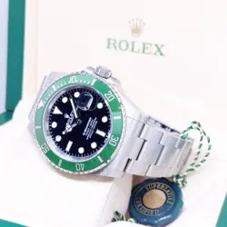 ROLEX 41MM CERAMIC GREEN BEZEL BLACK 