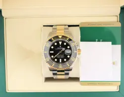 2019 ROLEX SEA-DWELLER 126603 BLACK DIAL TT 18KT OYSTER WITH PAPERS 43MM