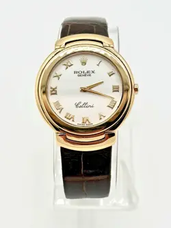 ROLEX CELLINI 6622 18K YELLOW GOLD 36MM QUARTZ WATCH BOX AND PAPERS