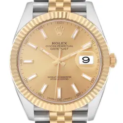 ROLEX DATEJUST 41 STEEL YELLOW GOLD AUTOMATIC MENS WATCH 126333 BOX CARD