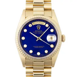 ROLEX DAY-DATE 18238G E PINBALL LAPIS PINBALL POINT DIAMOND #RI006