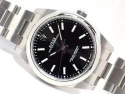 ROLEX OYSTER PERPETUAL 39 BLACK DIAL 114300 GENUINE GOODS MENS114300