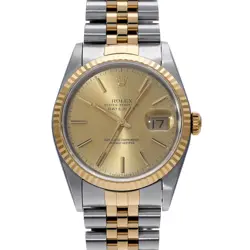 ROLEX DATEJUST 16233 CHAMPAGNE WATCH 665375
