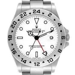 Rolex Explorer II Polar Parachrom Hairspring Steel Mens Watch 16570