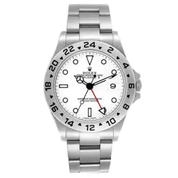 Rolex Explorer II Polar Parachrom Hairspring Steel Mens Watch 16570