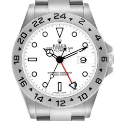 Rolex Explorer II Polar Parachrom Hairspring Steel Mens Watch 16570