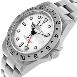 Rolex Explorer II Polar Parachrom Hairspring Steel Mens Watch 16570