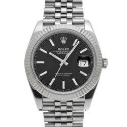 ROLEX DATEJUST 41 126334 BRIGHT BLACK WATCH 671994