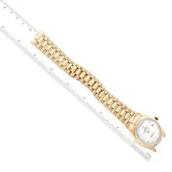 ROLEX PRESIDENT DAY DATE WHITE ROMAN DIAL YELLOW GOLD MENS WATCH 18238